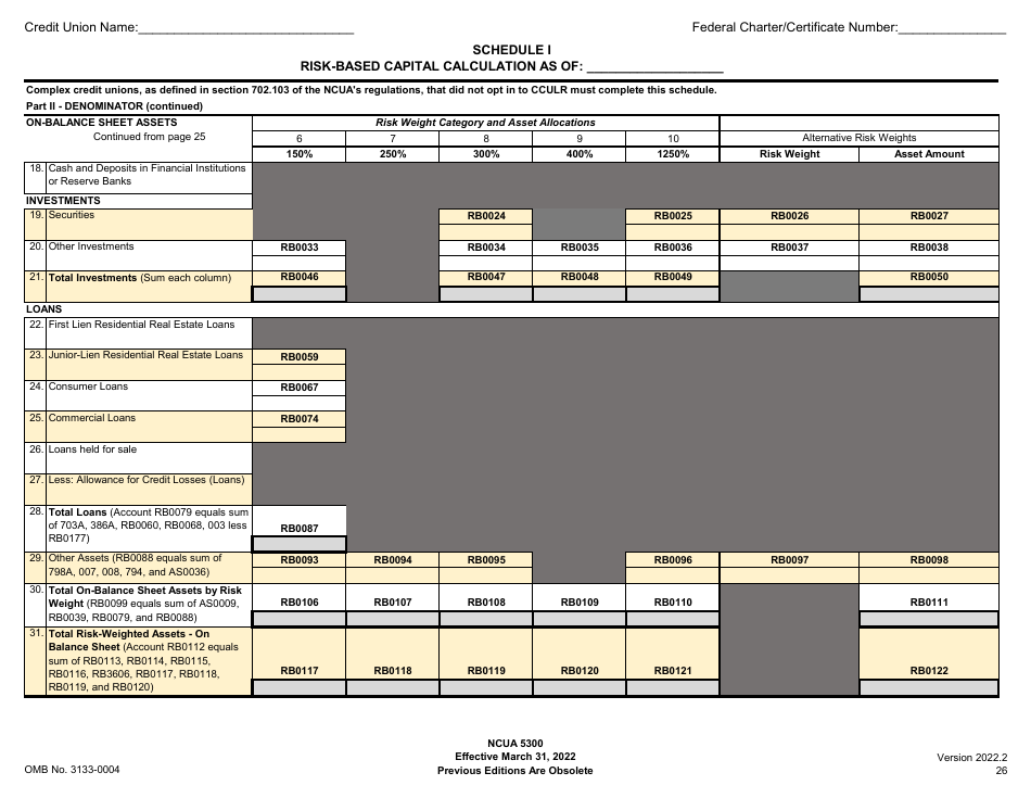 NCUA Form 5300 Fill Out, Sign Online and Download Printable PDF