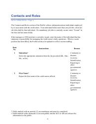Instructions for NCUA Profile Form 4501A Credit Union Profile Form, Page 9