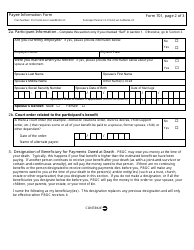 PBGC Form 701 Payee Information Form, Page 4