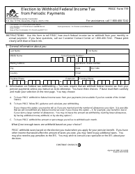 PBGC Form 719 Election to Withhold Federal Income Tax From Periodic Payments, Page 3