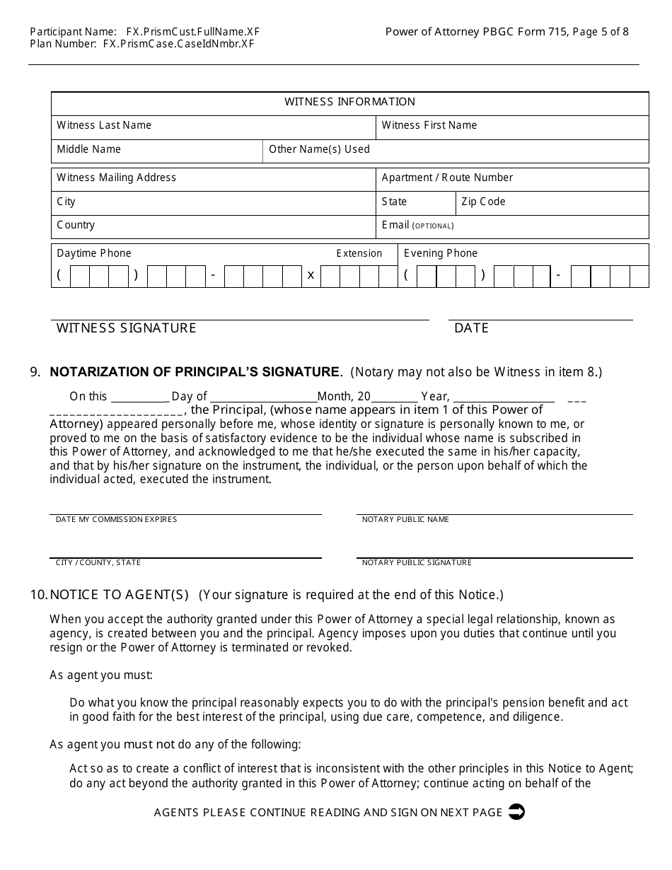 PBGC Form 715 Power of Attorney (Poa), Page 7