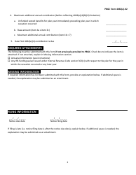 PBGC Form 4062(E)-02 Notice of Election Under Erisa 4062(E)(4), Page 2