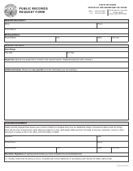 Document preview: Public Records Request Form - Idaho