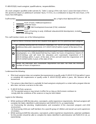 Lead Caregiver Variance Request - Michigan, Page 2