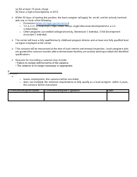 Lead Caregiver Variance Request - Michigan, Page 3