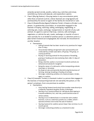 Form AH-047 Livestock Dealer License Application - Michigan, Page 5