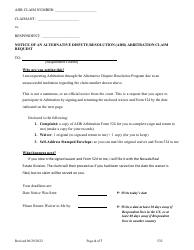 Form 532 Alternative Dispute Resolution (Adr) Arbitration Claimant and Respondent Form - Nevada, Page 4