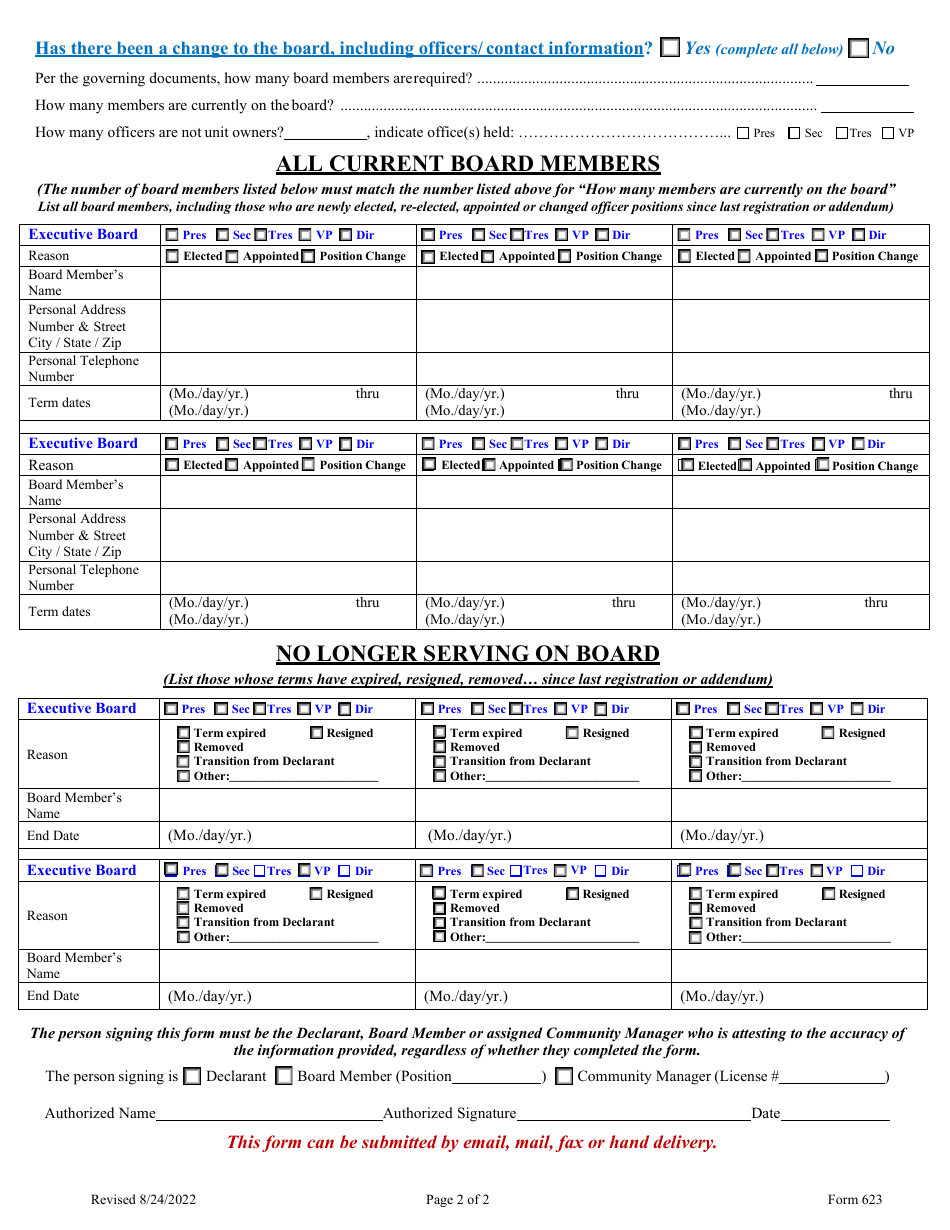 Form 623 Fill Out Sign Online And Download Fillable Pdf Nevada