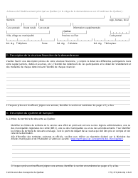 Forme CTQ-374 Autorisation D&#039;exploiter Un Systeme De Transport - Quebec, Canada (French), Page 2