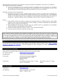 Forme CTQ-374 Autorisation D&#039;exploiter Un Systeme De Transport - Quebec, Canada (French), Page 8