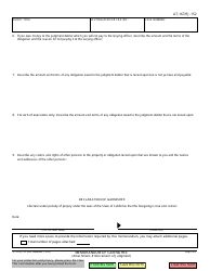 Form AT-167 (EJ-152) Memorandum of Garnishee (Attachment - Enforcement of Judgment) - California, Page 2