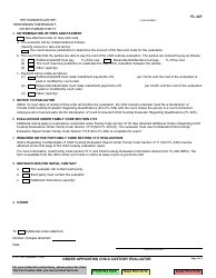 Form FL-327 Order Appointing Child Custody Evaluator - California, Page 2