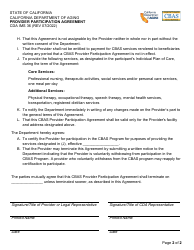Form CDA IMS36 Provider Participation Agreement - California, Page 2