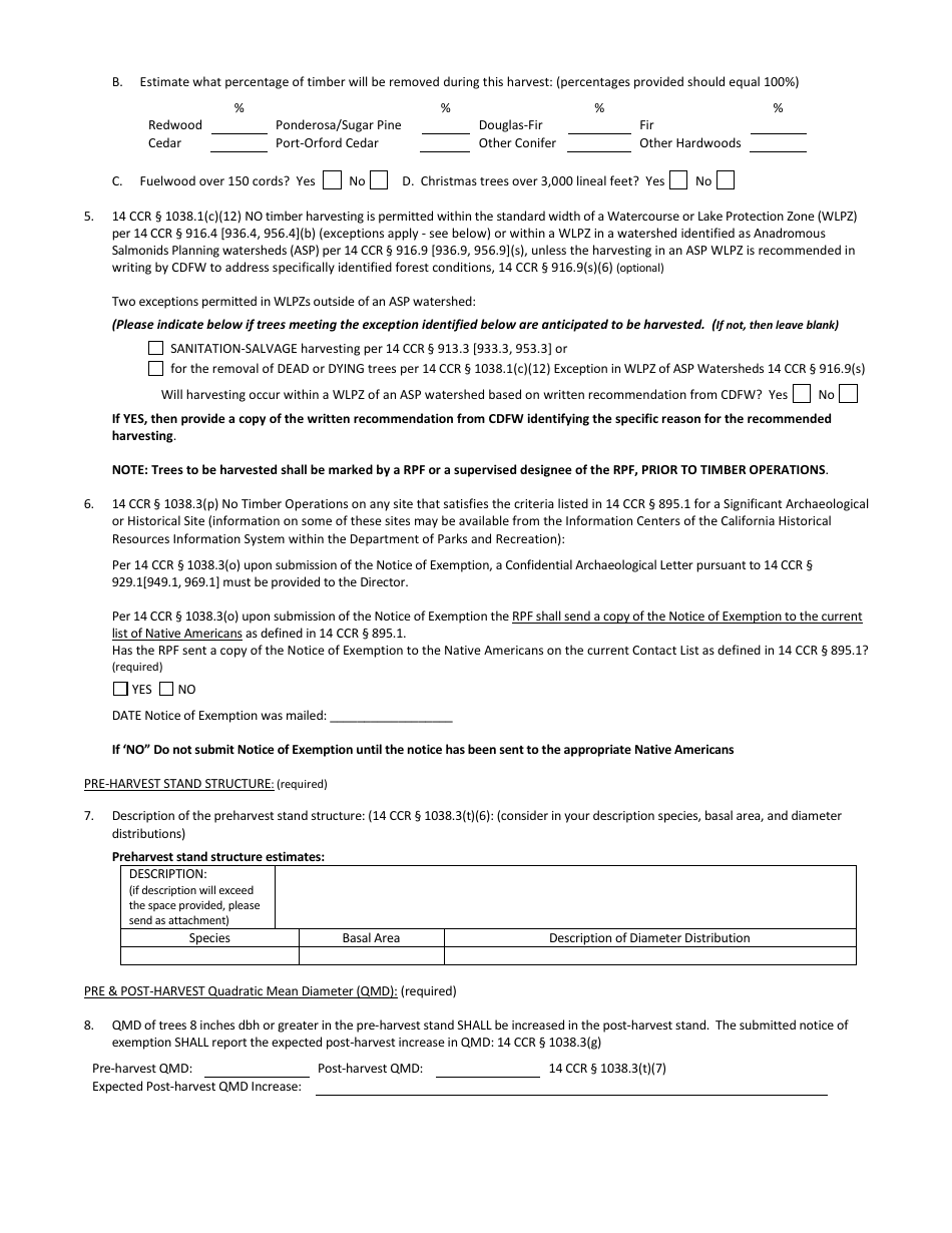 Form RM-73 (1038.3) Forest Fire Prevention Exemption - California, Page 3