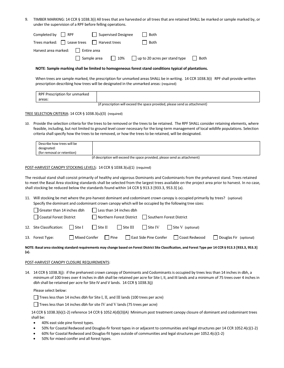 Form RM-73 (1038.3) Forest Fire Prevention Exemption - California, Page 4