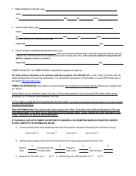 Form RM-73 Less Than 3 Acre Conversion Exemption - California, Page 2