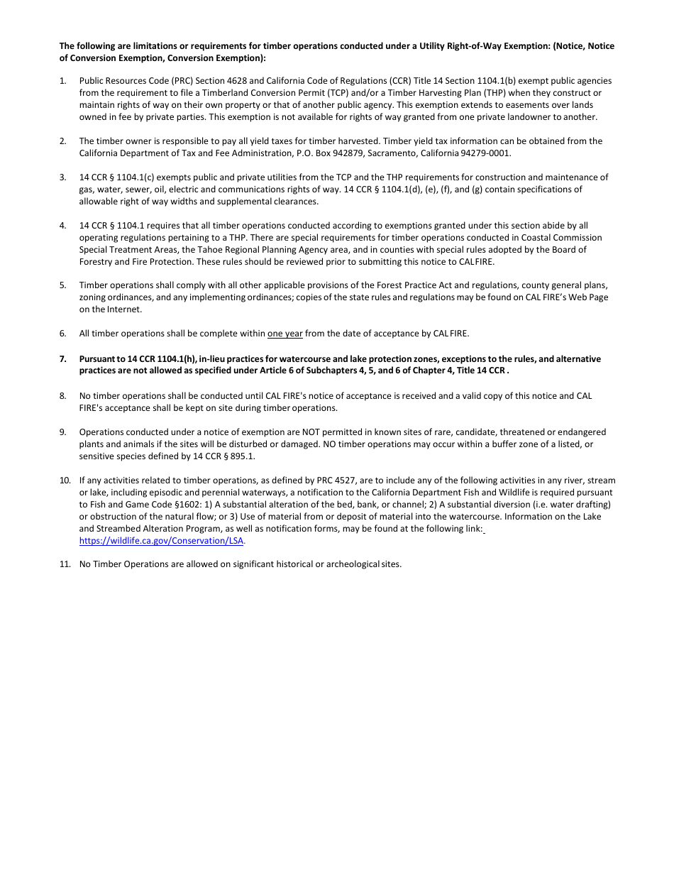 Form RM-73 Public Agency, Public and Private Utility Right of Way Exemption - California, Page 3