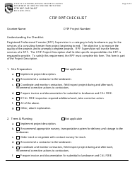 Form RM-12 Cfip Rpf Checklist - California