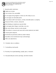 Form RM-30 Pest Control Recommendation - California, Page 2