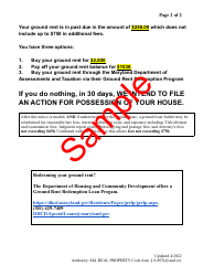 Second Ground Rent Demand Notice - Maryland, Page 4