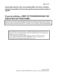 Third Ground Rent Demand Notice - Maryland, Page 3