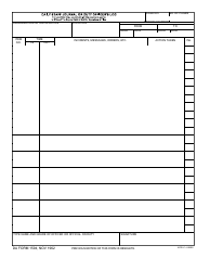 Document preview: DA Form 1594 Daily Staff Journal or Duty Officer's Log