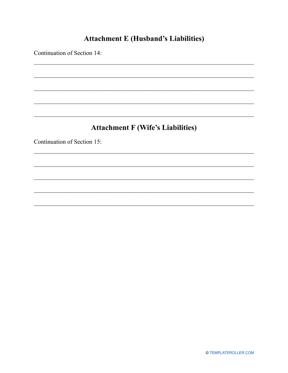 Divorce Settlement Agreement Template - Alabama, Page 17