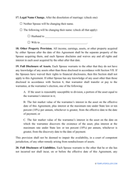 Divorce Settlement Agreement Template - Arizona, Page 6