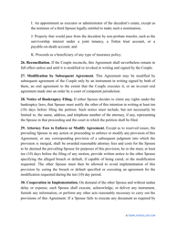 Divorce Settlement Agreement Template - Arizona, Page 9