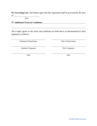 Divorce Settlement Agreement Template - Arkansas, Page 11