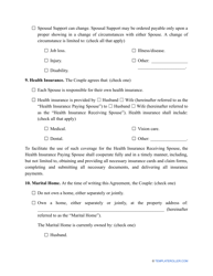 Divorce Settlement Agreement Template - Arkansas, Page 3