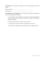 Divorce Settlement Agreement Template - Hawaii, Page 15