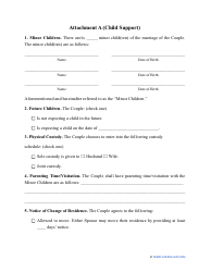 Divorce Settlement Agreement Template - Indiana, Page 12