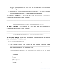 Divorce Settlement Agreement Template - Indiana, Page 5