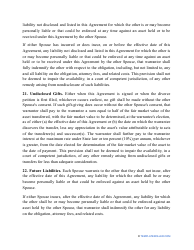 Divorce Settlement Agreement Template - Kansas, Page 7