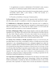 Divorce Settlement Agreement Template - Louisiana, Page 9