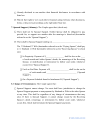 Divorce Settlement Agreement Template - Michigan, Page 2