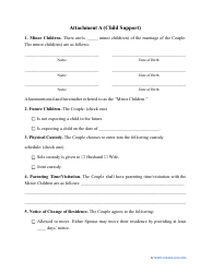 Divorce Settlement Agreement Template - Wyoming, Page 12