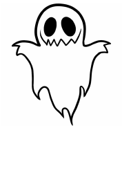Document preview: Halloween Coloring Sheet - Ghost
