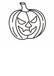 Document preview: Halloween Coloring Sheet - Pumpkin
