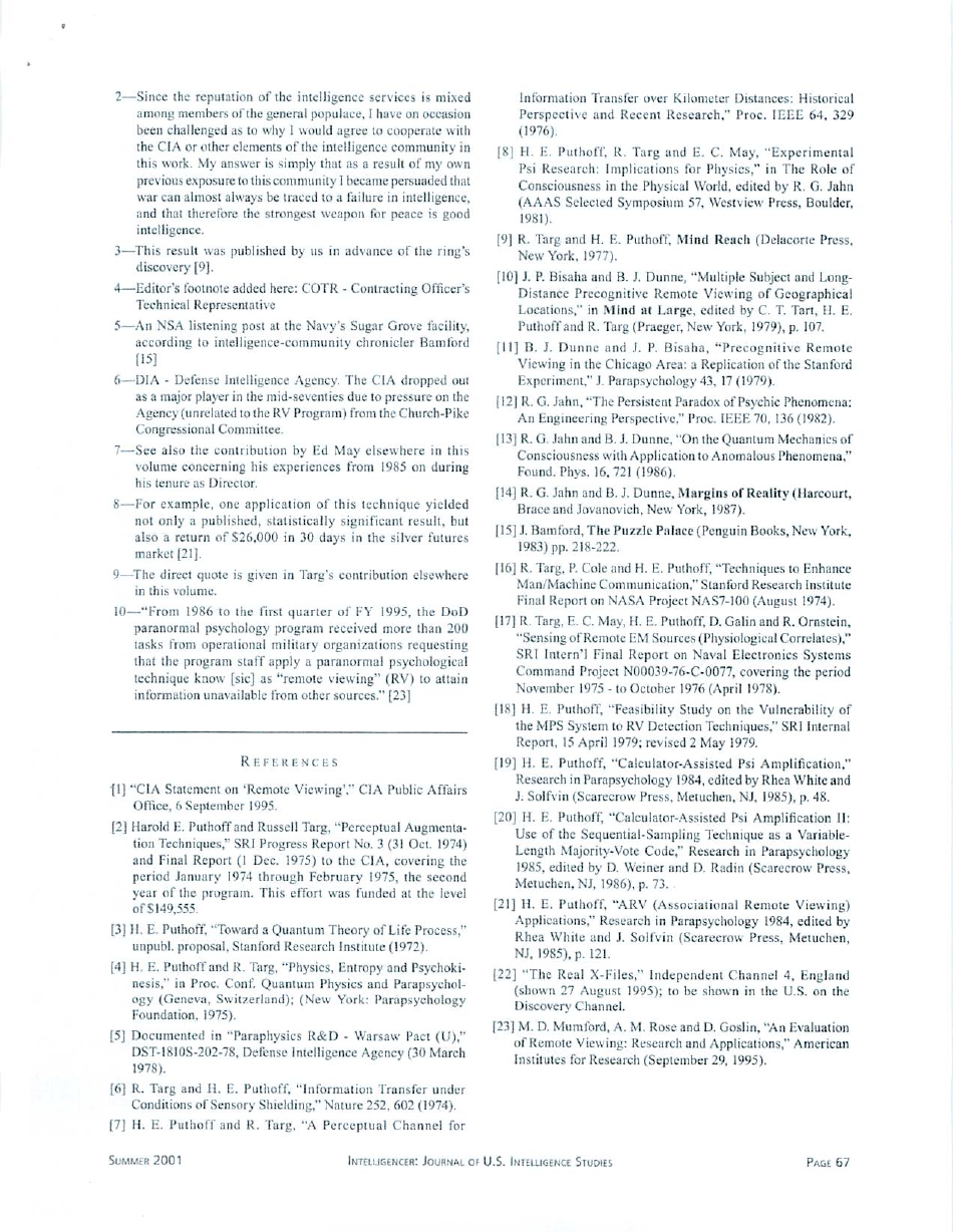 Cia-Initiated Remote Viewing at Stanford Research Institute - H. E. Puthoff, Page 9
