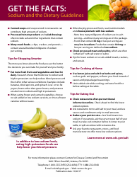 Get the Facts: Sodium and the Dietary Guidelines, Page 2