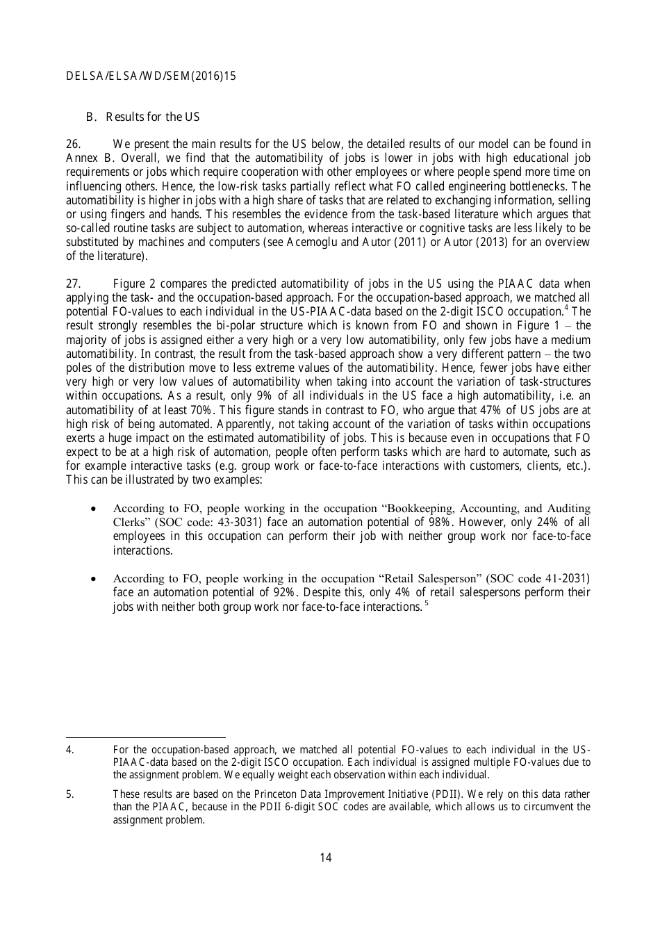 The Risk of Automation for Jobs in Oecd Countries: a Comparative Analysis - Melanie Arntz, Terry Gregory, Ulrich Zierahn, Page 15