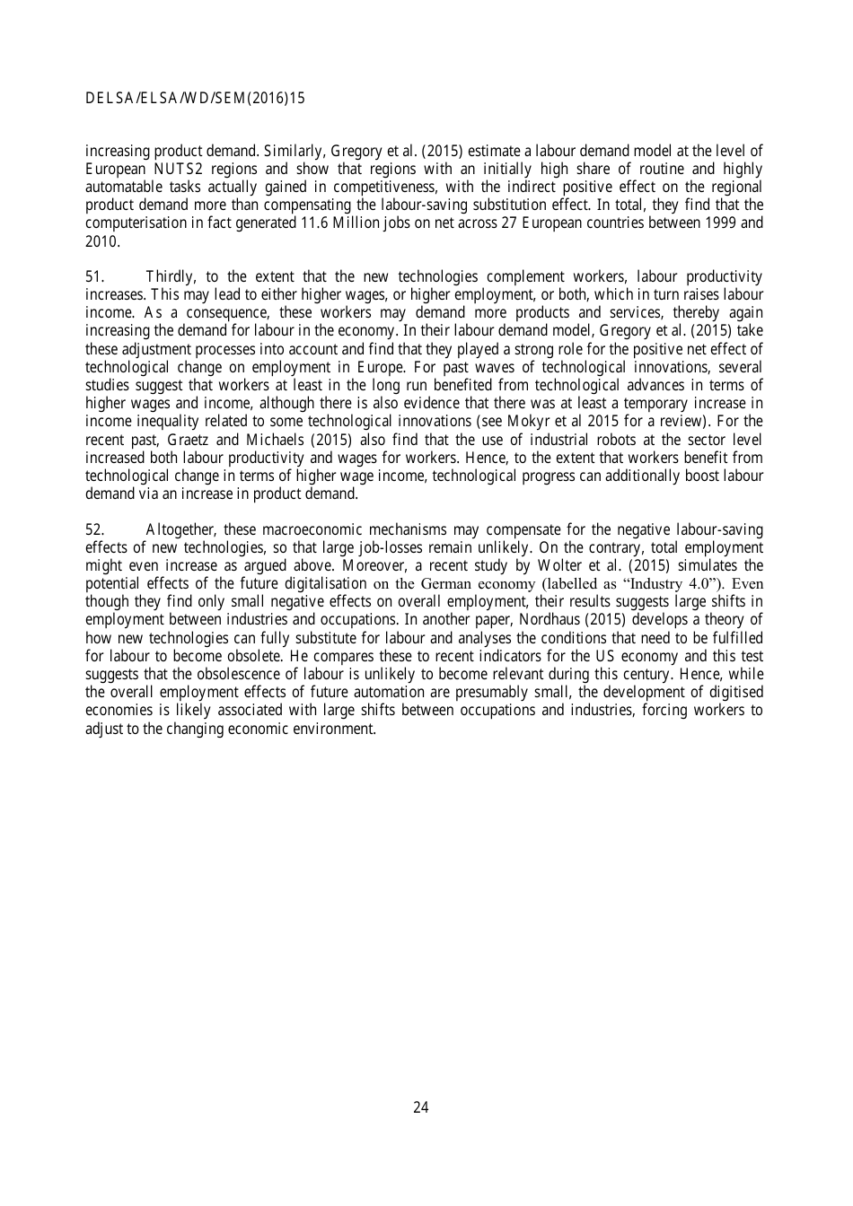 The Risk of Automation for Jobs in Oecd Countries: a Comparative Analysis - Melanie Arntz, Terry Gregory, Ulrich Zierahn, Page 25