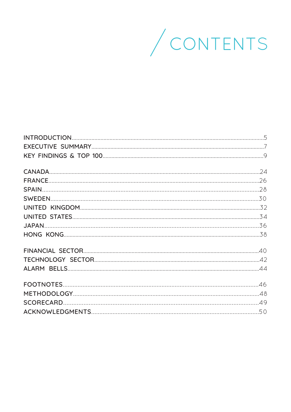 Gender Equality Global Report and Ranking, Page 3