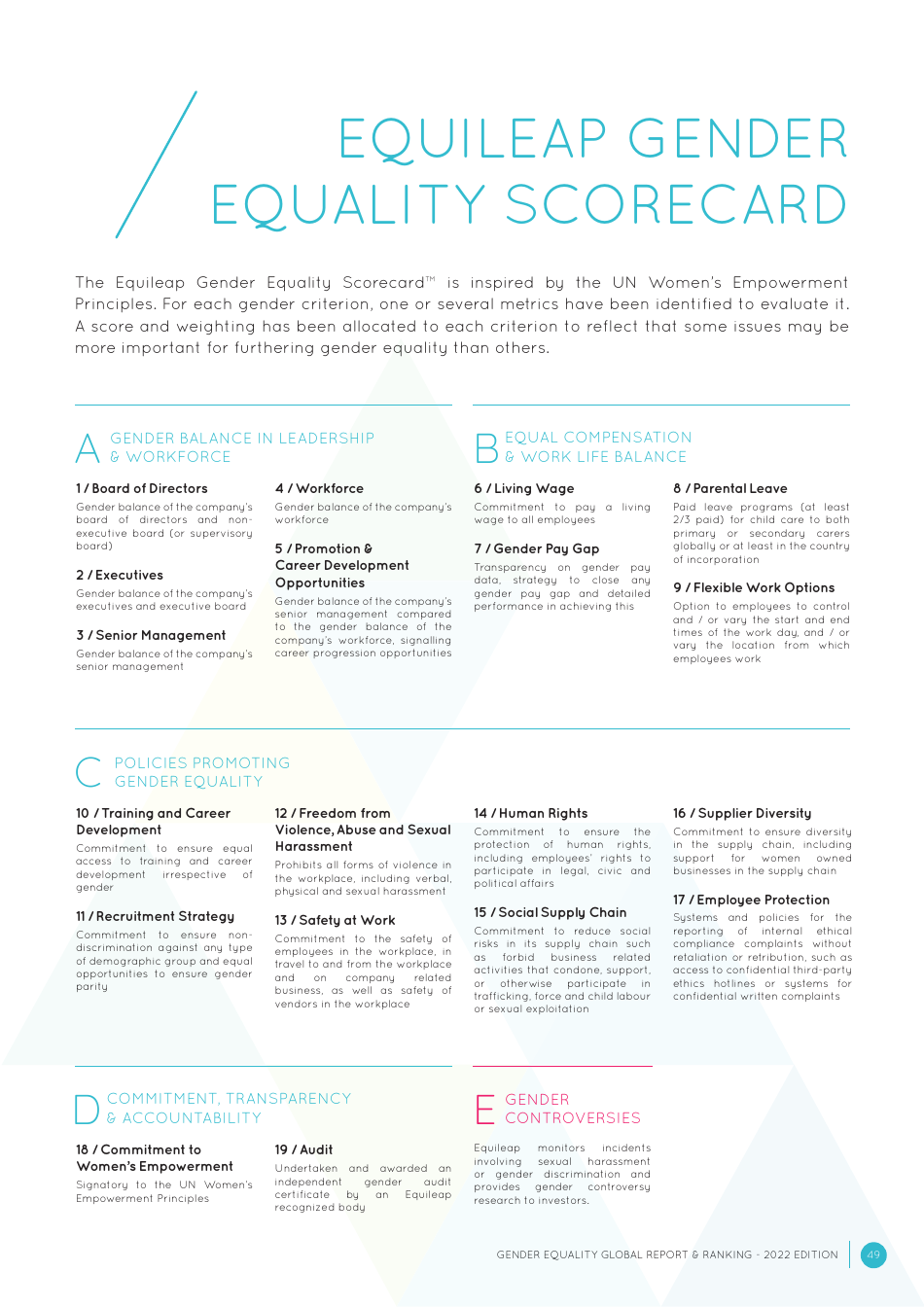 Gender Equality Global Report and Ranking, Page 49