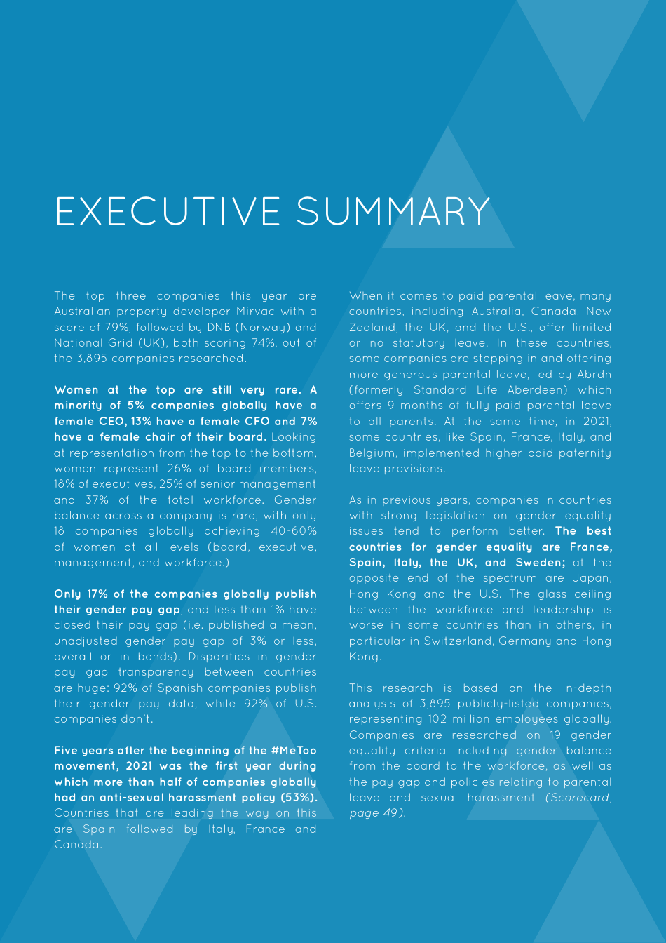 Gender Equality Global Report and Ranking, Page 7