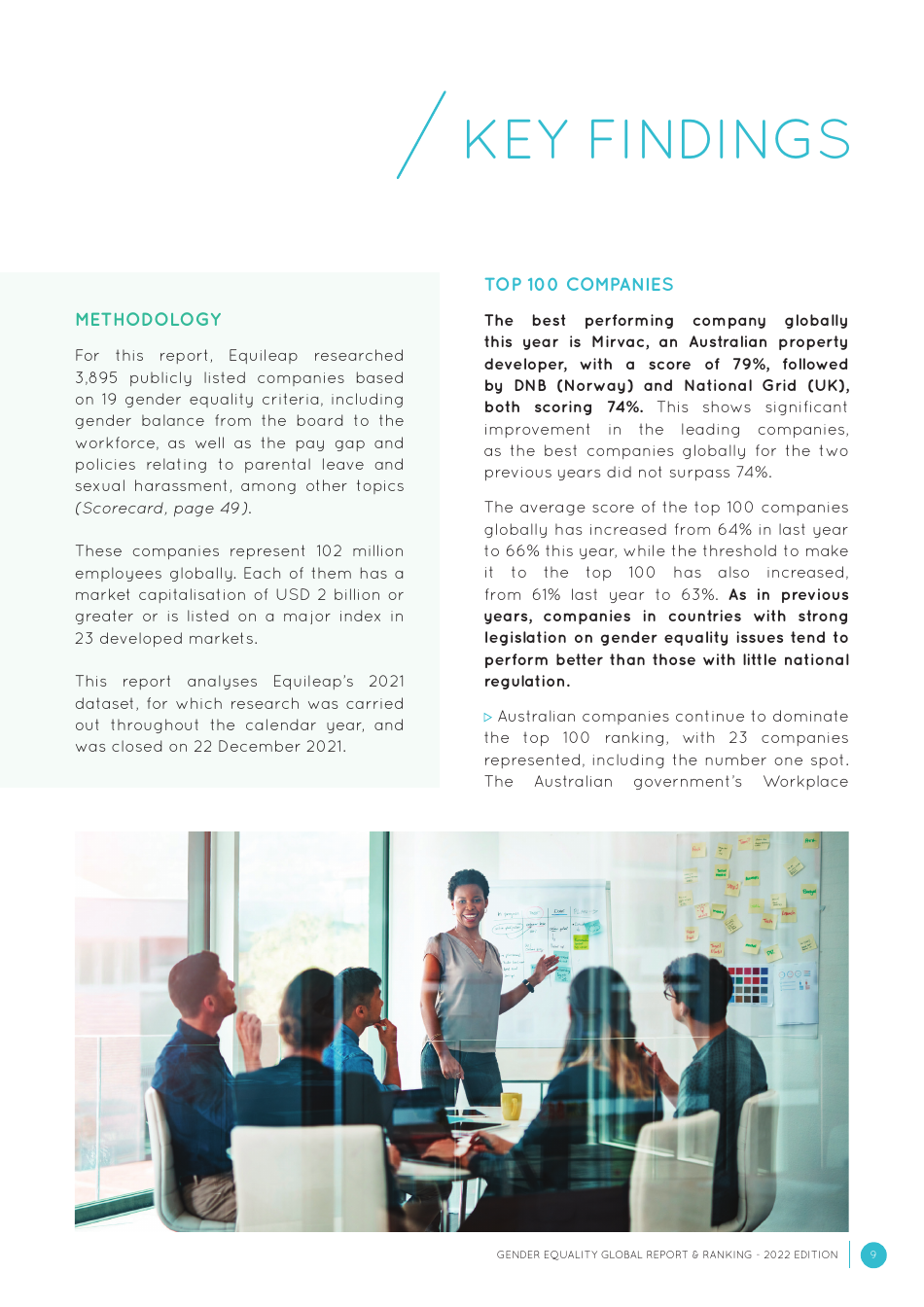 Gender Equality Global Report and Ranking, Page 9