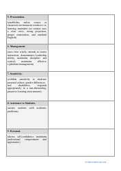Classroom Observation Form - Big Table, Page 2