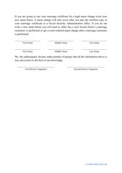 Marriage License Application Template, Page 3